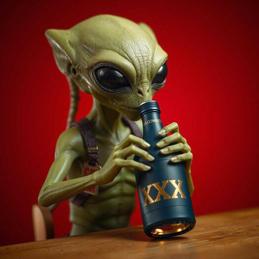 Zorgy Drinks $LIGO's Zaconaide Moonshine.